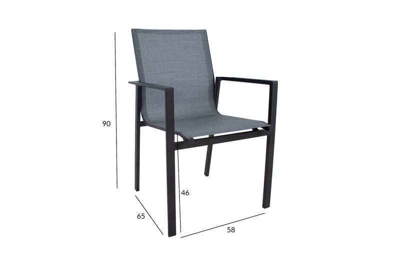 Amalfi Stol Grå - Hagemøbler & utemiljø - Stoler & Lenestoler - Spisestol ute