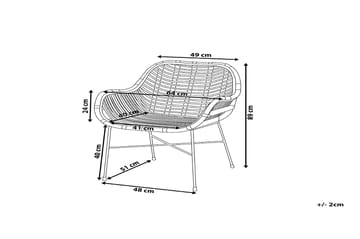 Canora Stol 51 cm - Svart - Hagemøbler & utemiljø - Stoler & Lenestoler - Spisestol ute