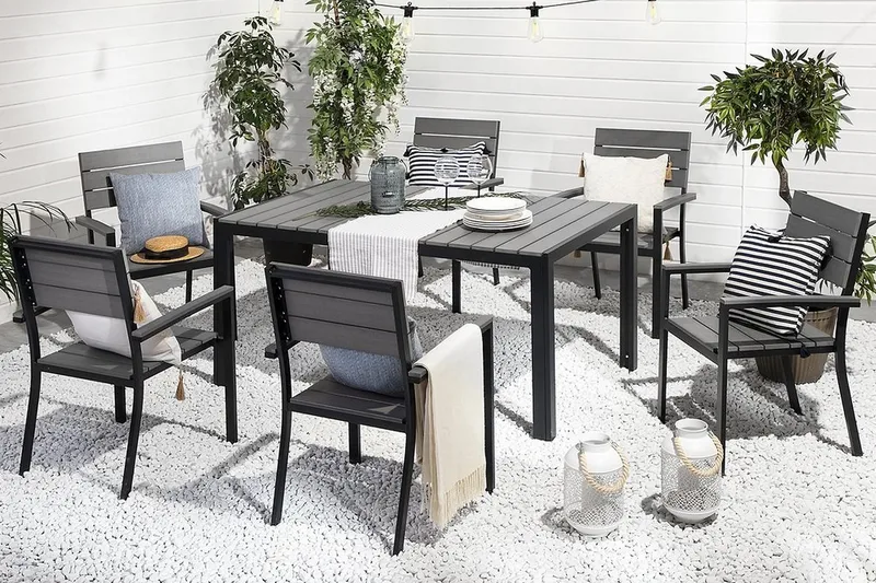 Como Stol 6-pk 55 cm - Svart - Hagemøbler & utemiljø - Stoler & Lenestoler - Spisestol ute