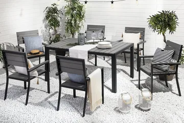 Como Stol 6-pk 55 cm - Svart - Hagemøbler & utemiljø - Stoler & Lenestoler - Spisestol ute