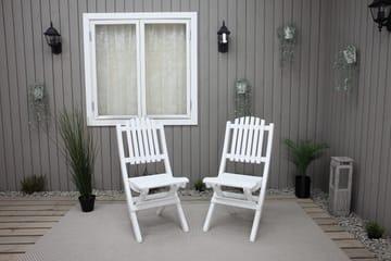 Delpino Klappstol - Hvit - Hagemøbler & utemiljø - Stoler & Lenestoler - Spisestol ute