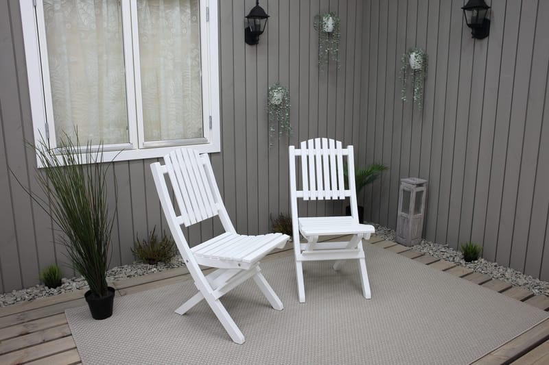 Delpino Klappstol - Hvit - Hagemøbler & utemiljø - Stoler & Lenestoler - Spisestol ute