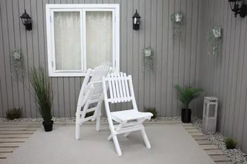 Delpino Klappstol - Hvit - Hagemøbler & utemiljø - Stoler & Lenestoler - Spisestol ute