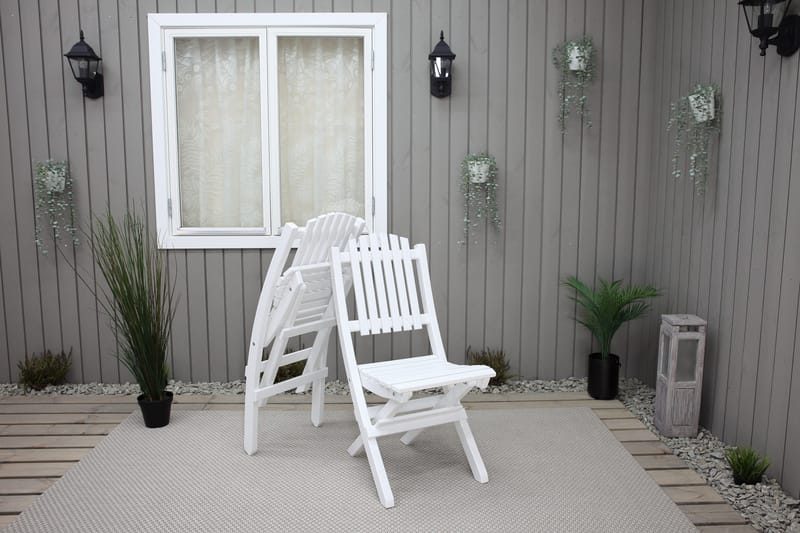 Delpino Klappstol - Hvit - Hagemøbler & utemiljø - Stoler & Lenestoler - Spisestol ute