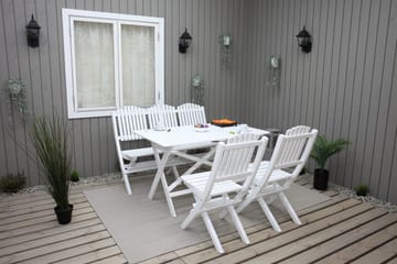Delpino Klappstol - Hvit - Hagemøbler & utemiljø - Stoler & Lenestoler - Spisestol ute