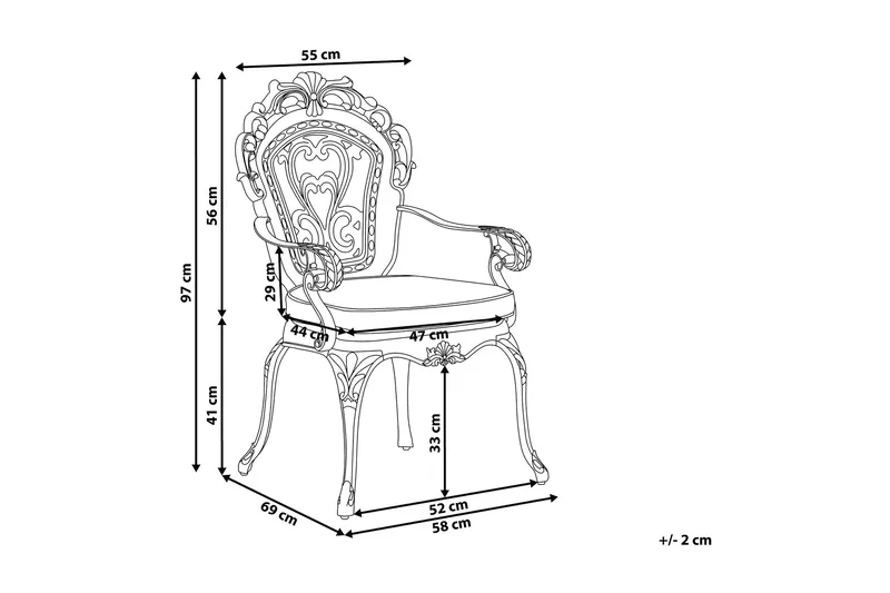 Getafe Hagestol 2-pk - Brun - Hagemøbler & utemiljø - Stoler & Lenestoler - Spisestol ute
