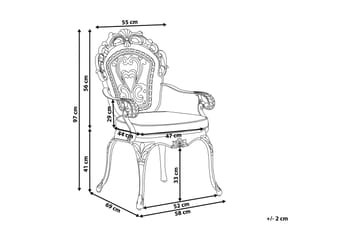 Getafe Hagestol 2-pk - Brun - Hagemøbler & utemiljø - Stoler & Lenestoler - Spisestol ute