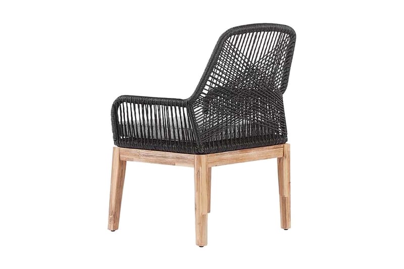 Hagestol 2 grå OLBIA - Svart - Hagemøbler & utemiljø - Stoler & Lenestoler - Spisestol ute