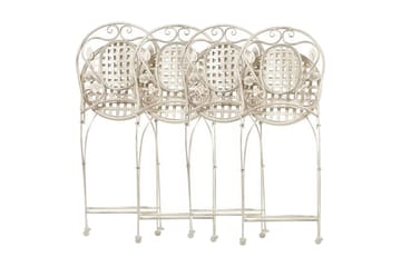 Hagestol 4 Kremhvit BIVIO - Hvit - Hagemøbler & utemiljø - Stoler & Lenestoler - Spisestol ute