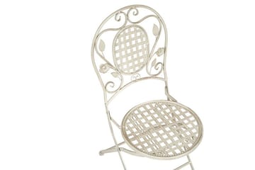 Hagestol 4 Kremhvit BIVIO - Hvit - Hagemøbler & utemiljø - Stoler & Lenestoler - Spisestol ute