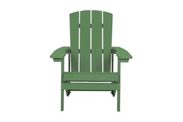 Hagestol med fotskammel grønn ADIRONDACK - Grønn - Hagemøbler & utemiljø - Stoler & Lenestoler - Spisestol ute