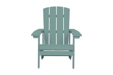 Hagestol med fotskammel turkis ADIRONDACK - Blå - Hagemøbler & utemiljø - Stoler & Lenestoler - Spisestol ute