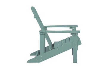 Hagestol med fotskammel turkis ADIRONDACK - Blå - Hagemøbler & utemiljø - Stoler & Lenestoler - Spisestol ute