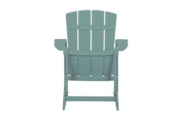 Hagestol med fotskammel turkis ADIRONDACK - Blå - Hagemøbler & utemiljø - Stoler & Lenestoler - Spisestol ute
