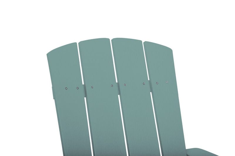 Hagestol med fotskammel turkis ADIRONDACK - Blå - Hagemøbler & utemiljø - Stoler & Lenestoler - Spisestol ute