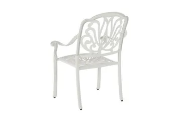 Hagestoler 4 stk Hvit ANCONA - Hvit - Hagemøbler & utemiljø - Stoler & Lenestoler - Spisestol ute