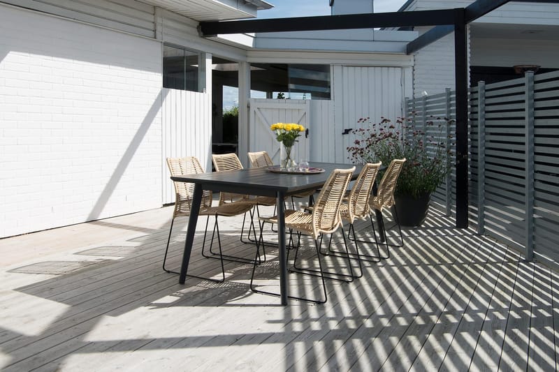 Hillerstorp Liljearp Stol Natur - Beige|Svart - Hagemøbler & utemiljø - Stoler & Lenestoler - Spisestol ute