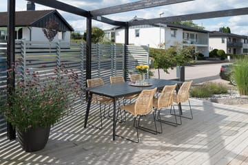 Hillerstorp Liljearp Stol Natur - Beige|Svart - Hagemøbler & utemiljø - Stoler & Lenestoler - Spisestol ute