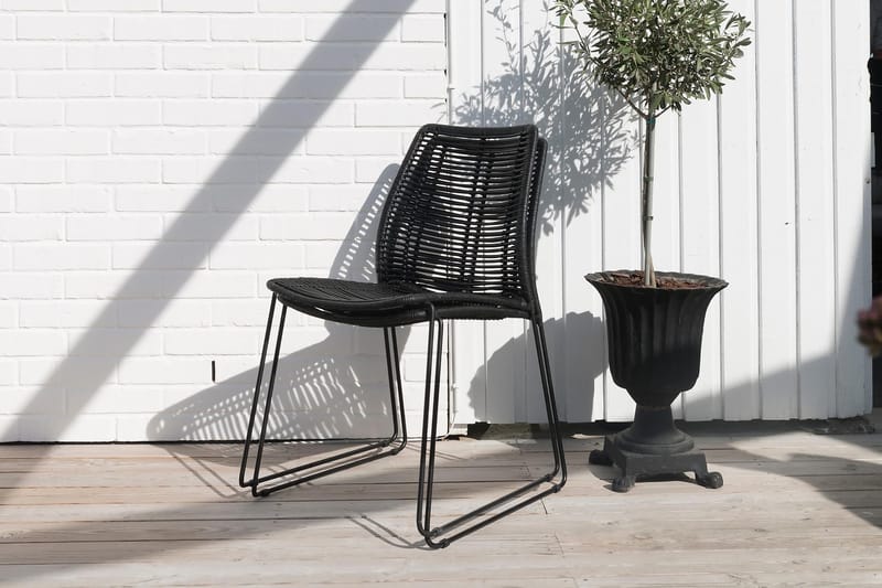Hillerstorp Liljearp Stol Svart - Svart - Hagemøbler & utemiljø - Stoler & Lenestoler - Spisestol ute