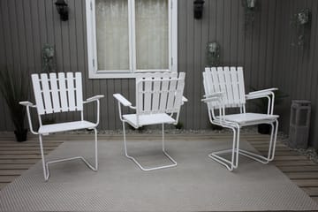 Karmstol Vaxholm Hvit - KWA - Hagemøbler & utemiljø - Stoler & Lenestoler - Spisestol ute