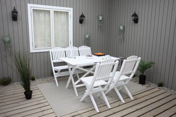 Klappstol Delpino  Hvit - Hvit - Hagemøbler & utemiljø - Stoler & Lenestoler - Spisestol ute
