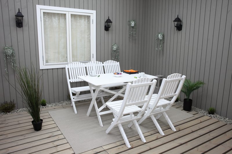 Klappstol Delpino  Hvit - Hvit - Hagemøbler & utemiljø - Stoler & Lenestoler - Spisestol ute