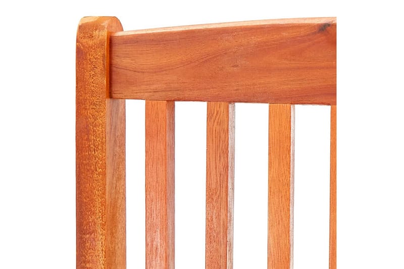 Klappstoler 2 stk heltre eukalyptus - Brun - Balkongstoler - Spisestol ute