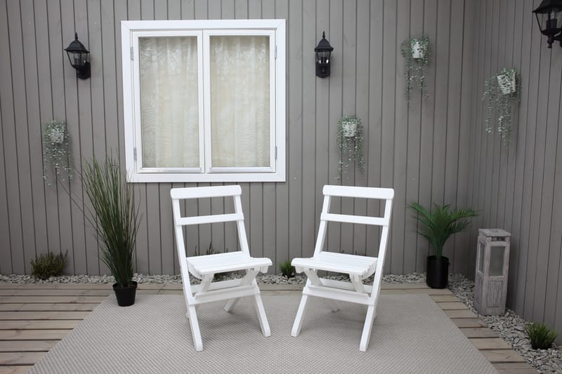 Larios Klappstol - Hvit - Hagemøbler & utemiljø - Stoler & Lenestoler - Spisestol ute