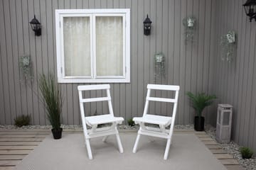 Larios Klappstol - Hvit - Hagemøbler & utemiljø - Stoler & Lenestoler - Spisestol ute