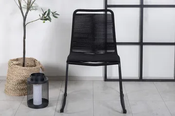 Lindos Stablestol Svart - Venture Home - Hagemøbler & utemiljø - Stoler & Lenestoler - Spisestol ute
