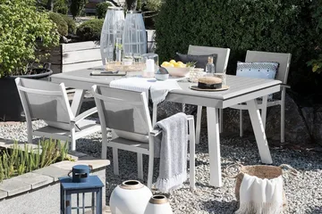 Pereta Hagestol 4-pk 50 cm - Hvit - Hagemøbler & utemiljø - Stoler & Lenestoler - Spisestol ute