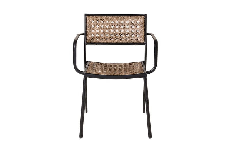 Pingis Spisestol med Pute Svart/Natur - Venture Home - Hagemøbler & utemiljø - Stoler & Lenestoler - Spisestol ute