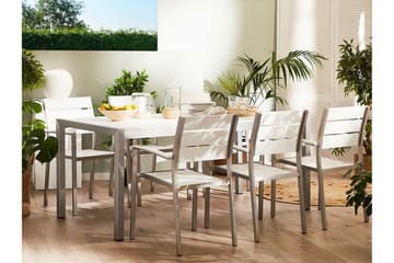 Purujosa Hagestol 6-pk - Hvit - Hagemøbler & utemiljø - Stoler & Lenestoler - Spisestol ute