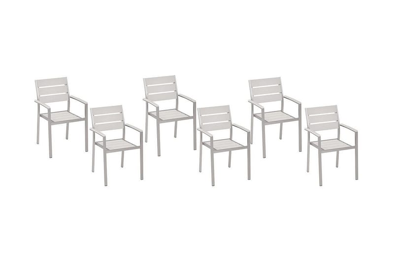 Purujosa Hagestol 6-pk - Hvit - Hagemøbler & utemiljø - Stoler & Lenestoler - Spisestol ute