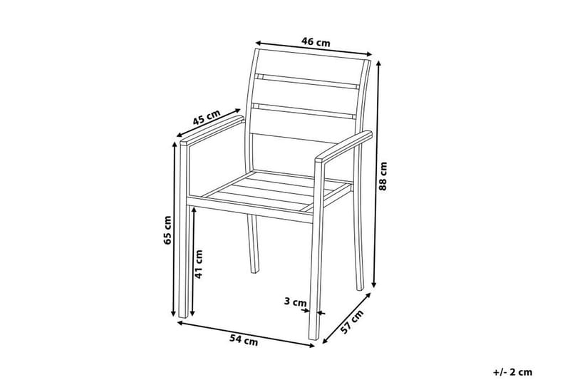 Purujosa Hagestol 6-pk - Hvit - Hagemøbler & utemiljø - Stoler & Lenestoler - Spisestol ute