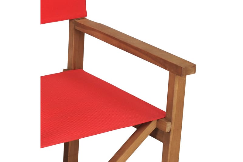 Regissørstol heltre teak rød - Rød - Balkongstoler - Spisestol ute
