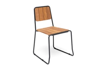 Stol Hillerstorp Oas 2-pk - Teak/Brun/Grå - Hagemøbler & utemiljø - Stoler & Lenestoler - Spisestol ute