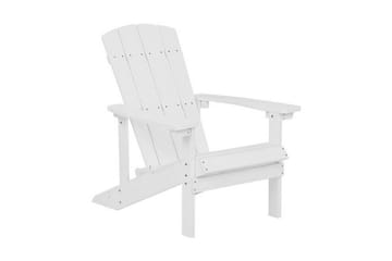 Tredgårdsstol med Fotskammel Hvit ADIRONDACK - Hvit - Hagemøbler & utemiljø - Stoler & Lenestoler - Spisestol ute