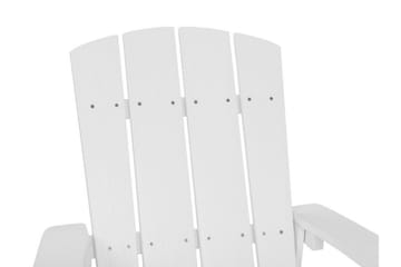 Tredgårdsstol med Fotskammel Hvit ADIRONDACK - Hvit - Hagemøbler & utemiljø - Stoler & Lenestoler - Spisestol ute