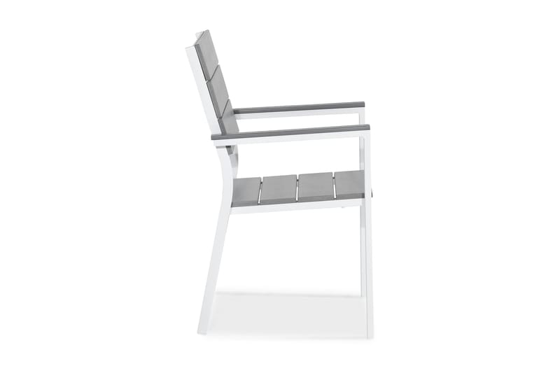 Tunis Stablebar Stol Utendørs Aintwood - Hvit / Grå - Hagemøbler & utemiljø - Stoler & Lenestoler - Spisestol ute