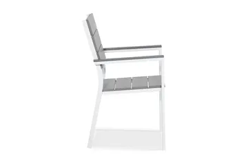 Tunis Stablestol Aintwood - Hvit / Grå - Hagemøbler & utemiljø - Stoler & Lenestoler - Spisestol ute