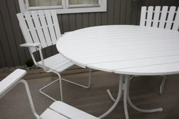 Vaxholm Karmstol Hvit - KWA - Hagemøbler & utemiljø - Stoler & Lenestoler - Spisestol ute