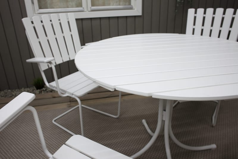 Vaxholm Karmstol Hvit - KWA - Hagemøbler & utemiljø - Stoler & Lenestoler - Spisestol ute