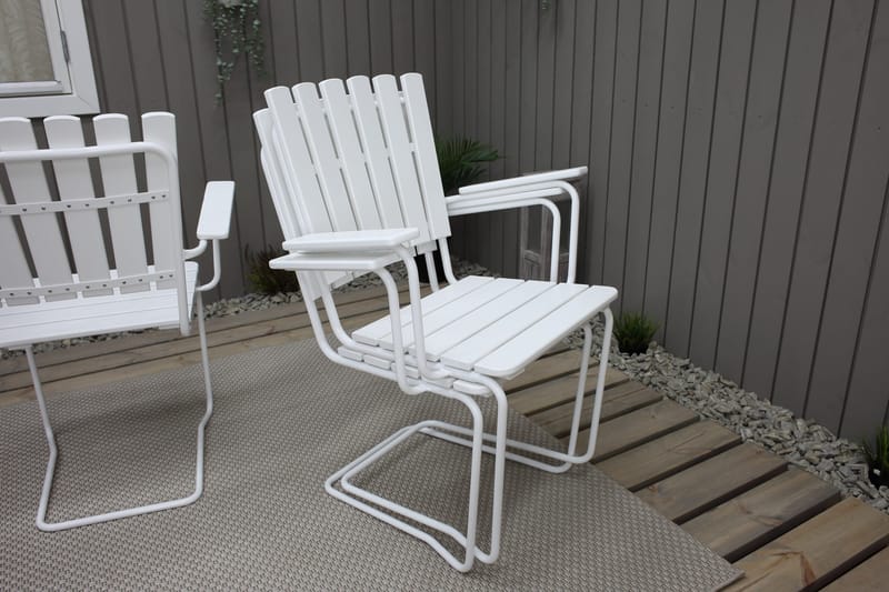 Vaxholm Karmstol Hvit - KWA - Hagemøbler & utemiljø - Stoler & Lenestoler - Spisestol ute