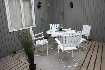 Vaxholm Karmstol Hvit - KWA - Hagemøbler & utemiljø - Stoler & Lenestoler - Spisestol ute