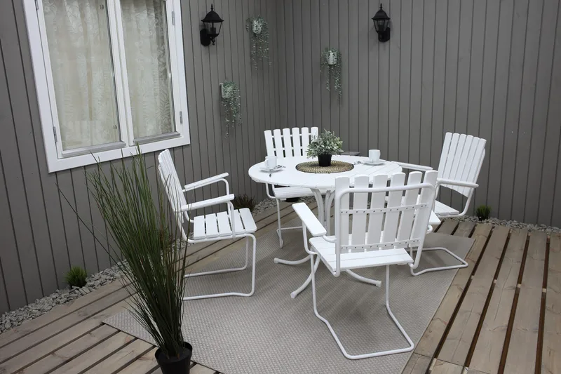 Vaxholm Karmstol Hvit - KWA - Hagemøbler & utemiljø - Stoler & Lenestoler - Spisestol ute