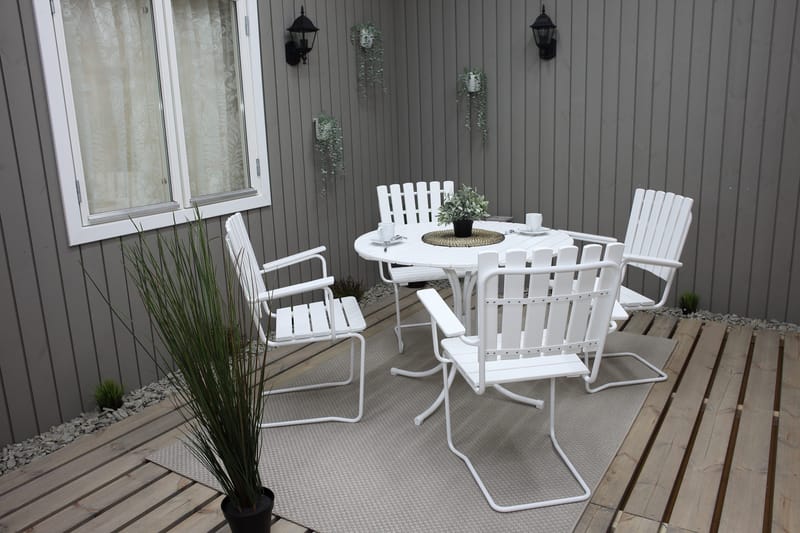 Vaxholm Karmstol Hvit - KWA - Hagemøbler & utemiljø - Stoler & Lenestoler - Spisestol ute