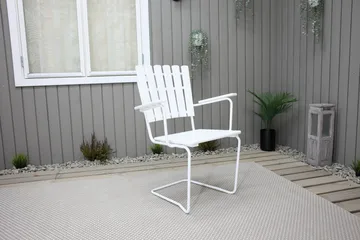 Vaxholm Karmstol Hvit - KWA - Hagemøbler & utemiljø - Stoler & Lenestoler - Spisestol ute