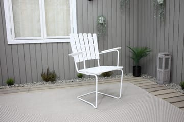 Vaxholm Karmstol Hvit - KWA - Hagemøbler & utemiljø - Stoler & Lenestoler - Spisestol ute