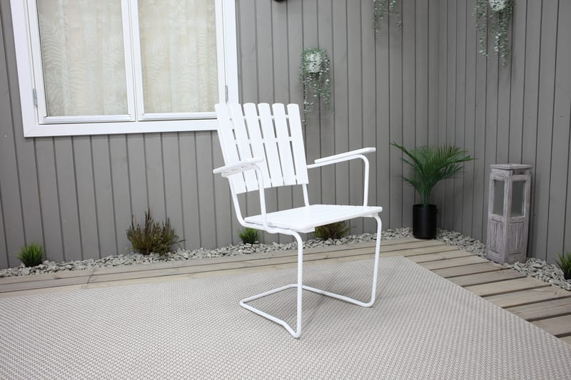 Vaxholm Karmstol Hvit - KWA - Hagemøbler & utemiljø - Stoler & Lenestoler - Spisestol ute